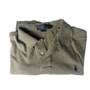 Polo Ralph Lauren Men’s Short Sleeve Medium Green Polo Shirt 100% Cotton